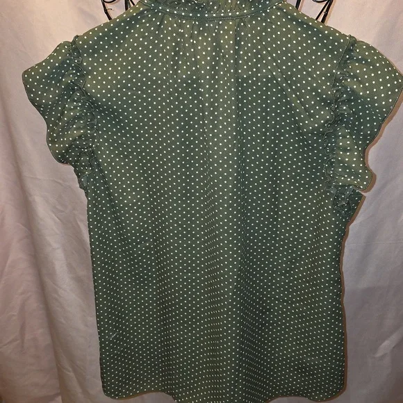 Tamara H. Green W/ White Polka Dot Blouse Womens Size Medium (Virginia #17) - Picture 5 of 6